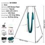 VEVOR Aerial Yoga Frame & Yoga Hammock, 9.67 ft Height Professional Yoga Swing Stand Comes with 6.6 Yards Aerial Hammock, Max 55