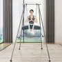 VEVOR Aerial Yoga Frame & Yoga Hammock, 9.67 ft Height Professional Yoga Swing Stand Comes with 6.6 Yards Aerial Hammock, Max 55