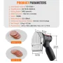 Elektrisk Shawarma kniv, 80W ledningsfrit batteri Professionel