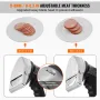 VEVOR elektrisk shawarmakniv, 80W professionel tyrkisk kebabkniv, kommerciel gyroskærer i rustfrit stål, Doner Kebab Meat Sl