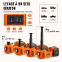 Electric Hydraulic Car Floor Jack 5 Ton 12V w/Impact Wrench Inflator Pump
