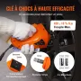 Elektrisk hydraulisk bilgulv Jack 5 ton 12v m/slagnøgle