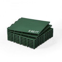 Ooring Set 8 stk. INTERLOCKING PP PUZZLE Fliser Grøn