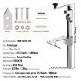 Manual Can Opener, Commercial Table Opener for Large Cans, Heavy Duty Can Opener with Base, Adjustable Height Industrial Jar Ope