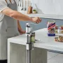 Manual Can Opener, Commercial Table Opener for Large Cans, Heavy Duty Can Opener with Base, Adjustable Height Industrial Jar Ope
