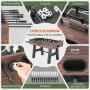 Foosball Table, 55 inch Standard Size Foosball Table, Indoor Full Size Foosball Table for Home, Family, and Game Room, Soccer wi