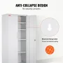 Metal Storage Cabinet, Steel Locking Storage Cabinet with 2 Magnetic Doors and 4 Adjustable Shelves, 71'' Metal Cabinet 200 lbs 