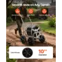 Hose Reel Cart, Hold Up to 91.44 m of 1.59 cm Hose, Garden Water Hose Carts Mobile Tools with 4 Wheels, Heavy Duty Powder-coated