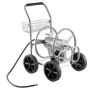 VEVOR Hose Reel Cart, Hold Up to 91.44 m of 1.59 cm Hose, Garden Water Hose Carts Mobile Tools with 4 Wheels, Heavy Duty Powder-