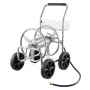 VEVOR Hose Reel Cart, Hold Up to 91.44 m of 1.59 cm Hose, Garden Water Hose Carts Mobile Tools with 4 Wheels, Heavy Duty Powder-