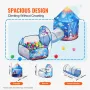VEVOR 3 in 1 Kids Play Tent with Tunnel for Boys, Girls, Babies and Toddlers, Indoor/Outdoor Pop Up Playhouse with Carrying Bag 