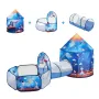 3 in 1 Kids Play Tent with Tunnel for Boys, Girls, Babies and Toddlers, Indoor/Outdoor Pop Up Playhouse with Carrying Bag & Band