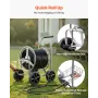 Hose Reel Cart, Hold Up to 250 ft of 5/8’’ Hose, Garden Water Hose Carts Mobile Tools with 4 Wheels, Heavy Duty Powder-coated St