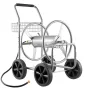 Hose Reel Cart, Hold Up to 250 ft of 5/8’’ Hose, Garden Water Hose Carts Mobile Tools with 4 Wheels, Heavy Duty Powder-coated St