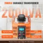 VEVOR 2000VA Auto Variable Voltage Transformer, 6.6 Amp, 230V Input 0-300V Output AC Voltage Regulator, with LCD Display 4 Extra