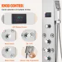brusepanelsystem, 6 brusetilstande, LED & skærm vandkraft
