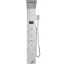 Shower Panel System, 6 Shower Modes, LED & Screen Hydroelectricity Shower Panel Tower, Rainfall, Waterfall, 8 Massage Jets, Tub 