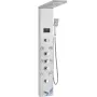 Shower Panel System, 6 Shower Modes, LED & Screen Hydroelectricity Shower Panel Tower, Rainfall, Waterfall, 8 Massage Jets, Tub 