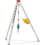 Confined Space Tripod Kit, 1179 kg Winch, Confined Space Tripod 2.43 m Legs and 30 m Cable, Confined Space Rescue Tripod 10 m Fa