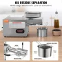 Electric Oil Press Machine, 850W Stainless Steel Oil Extractor Machine, 0-300℃ / 32 - 572 ℉ Adjustable Temperature, Hot Press Oi