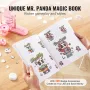 Button Maker, 1/1.25/2.28 inch(25/32/58mm) 3-IN-1 Pin Maker, 300pcs Button Parts, Button Maker Machine with Panda Magic Book, Er