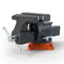 Bench Vise, 16.5 cm Jaw Width 16.5 cm Forward & 23.6 cm Reverse Opening, 360-Degree Swivel Locking Base Multipurpose Workbench w