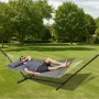 VEVOR Two Person Hammock with Stand Included Heavy Duty 480lb Capacity, Double Hammock with 12 FT Steel Stand and Portable Carry