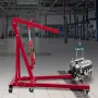 Hydraulic Long Ram Jack, 8 Tons/17363 lbs Capacity, with Single Piston Pump and Clevis Base, Manual Cherry Picker with Handle, f