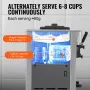 Commercial Ice Cream Machine, 21-31 L/H Yield, 1500W 3-Flavor Freestanding Soft Serve Ice Cream Maker, 2 x 5.5L Stainless Steel 