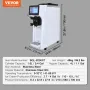 VEVOR Commercial Ice Cream Machine, 10L/H Yield, 900W Single Flavor Countertop Soft Serve Ice Cream Maker, 4L Hopper 1.6L Cylind