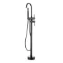VEVOR Freestanding Bathtub Faucet, Floor Mount, Freestanding Tub Filler, Shower Mixer Taps, Two Water Modes, 360° Swivel Spout, 