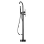 Freestanding Bathtub Faucet, Floor Mount, Freestanding Tub Filler, Shower Mixer Taps, Two Water Modes, 360° Swivel Spout, for Ba