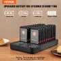 Restaurant Pager System, Wireless 400m Long Range Lineup Waiting Queue Signal, Guest Customer Calling Beepers with Vibration & F