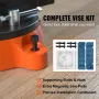 Bench Vise Jaw Width 15.2 cm Jaw Opening 15 cm w/ Anvil 360° Swivel Locking Base 60,000 PSI Rust-proof Heavy Duty Ductile Iron f
