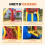 VEVOR Inflatable Bounce House, Outdoor High Quality Playhouse Trampoline, Jumping Bouncer with Blower, Slide, and Storage Bag, F