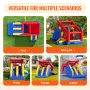 Inflatable Bounce House, Outdoor High Quality Playhouse Trampoline, Jumping Bouncer with Blower, Slide, and Storage Bag, Family 