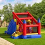 VEVOR Inflatable Bounce House, Outdoor High Quality Playhouse Trampoline, Jumping Bouncer with Blower, Slide, and Storage Bag, F
