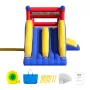 Inflatable Bounce House, Outdoor High Quality Playhouse Trampoline, Jumping Bouncer with Blower, Slide, and Storage Bag, Family 