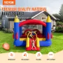 VEVOR Inflatable Bounce House, Outdoor High Quality Playhouse Trampoline, Jumping Bouncer with Blower, Slide, and Storage Bag, F