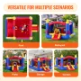 Inflatable Bounce House, Outdoor High Quality Playhouse Trampoline, Jumping Bouncer with Blower, Slide, and Storage Bag, Family 