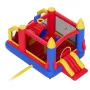 Inflatable Bounce House, Outdoor High Quality Playhouse Trampoline, Jumping Bouncer with Blower, Slide, and Storage Bag, Family 