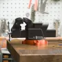 6 "Bench Vise m/ Anvil 360â ° Drejelås Base Heavy Duty Ductile