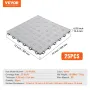 garagefliser sammenlåsende, 12 x 12 x 0,53 tommer 25-pack