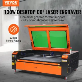 130W CO2 Lasergravering Gravering af udskæringsprintmaskine