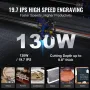 130W CO2 Lasergravering Gravering af udskæringsprintmaskine