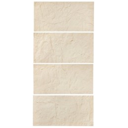 3d vægpaneler 4 Pack 48x24 '' PU-sten-look 32 kvadratmeter dækning af sten gul