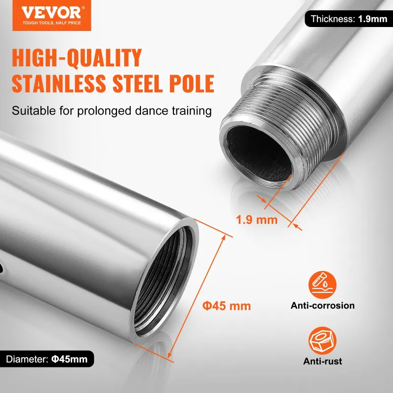 Professional Dancing Pole, Spinning Static Dancing Pole Kit, Portable ...