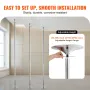 VEVOR Professional Dancing Pole, Spinning Static Dancing Pole Kit, Portable Removable Pole, 45mm Heavy-Duty Stainless Steel Pole