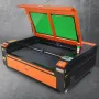 130W CO2 Laser Engraver, 89 x 140 cm(35 x 55 in), 500 mm/s(19.7 IPS) Laser Cutter Machine with 2-Way Pass Air Assist, Compatible