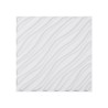 3d vægpaneler 12-pak 19,7x19,7 '' PVC 32 kvadratmeter Dækningsbølge Matte White